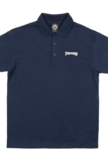 Thrasher Mag. Logo Embroidered Polo Navy