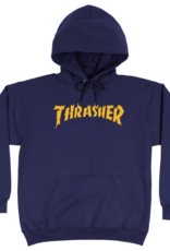 Thrasher Mag. Burn It Down Hoodie Navy Blue