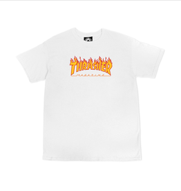 Thrasher Mag. Youth Flame Logo White