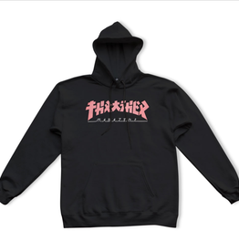 Thrasher Mag. Women's Godzilla Black/Pink Hoodie