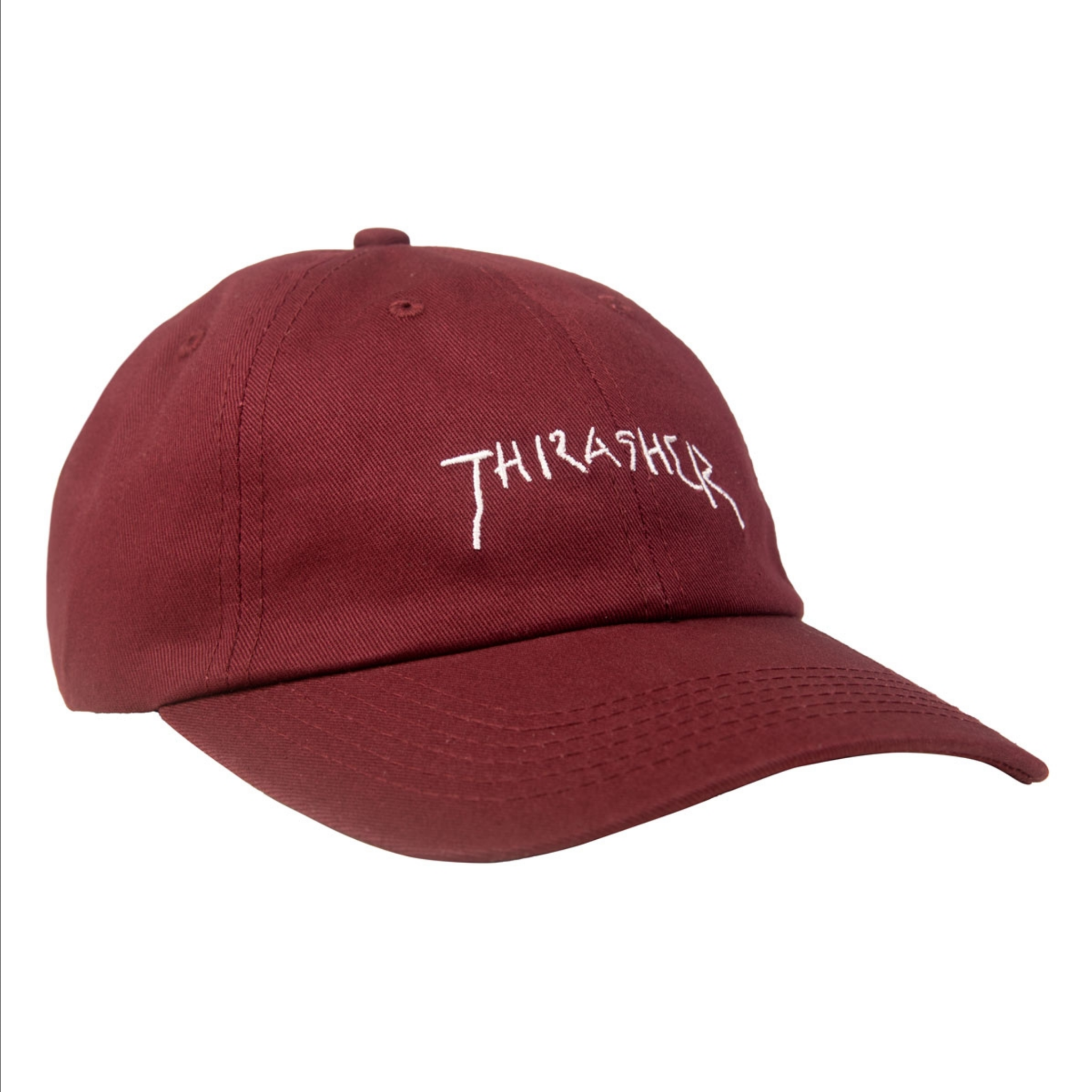 Thrasher Mag. New Religion Old Timer Hat Maroon