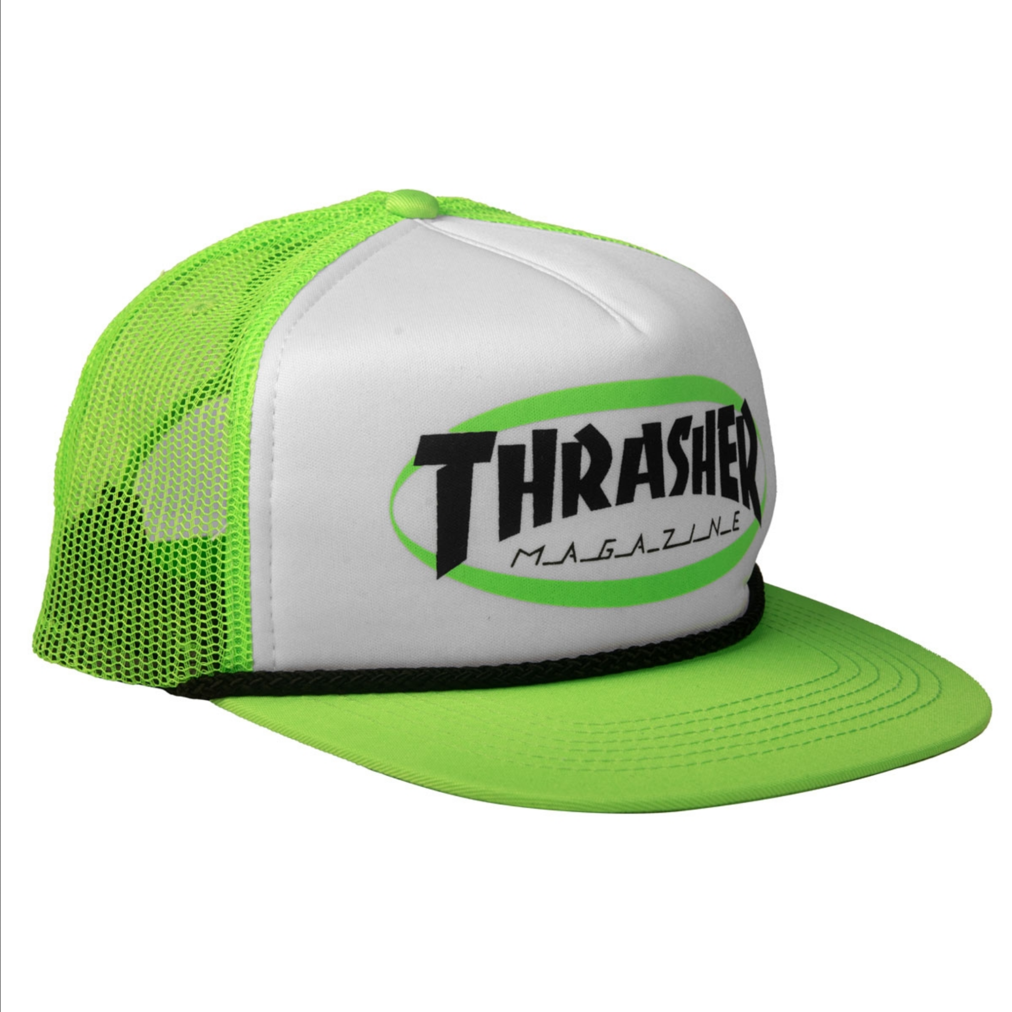 Thrasher Mag. Ellipse Mag Logo Trucker Green