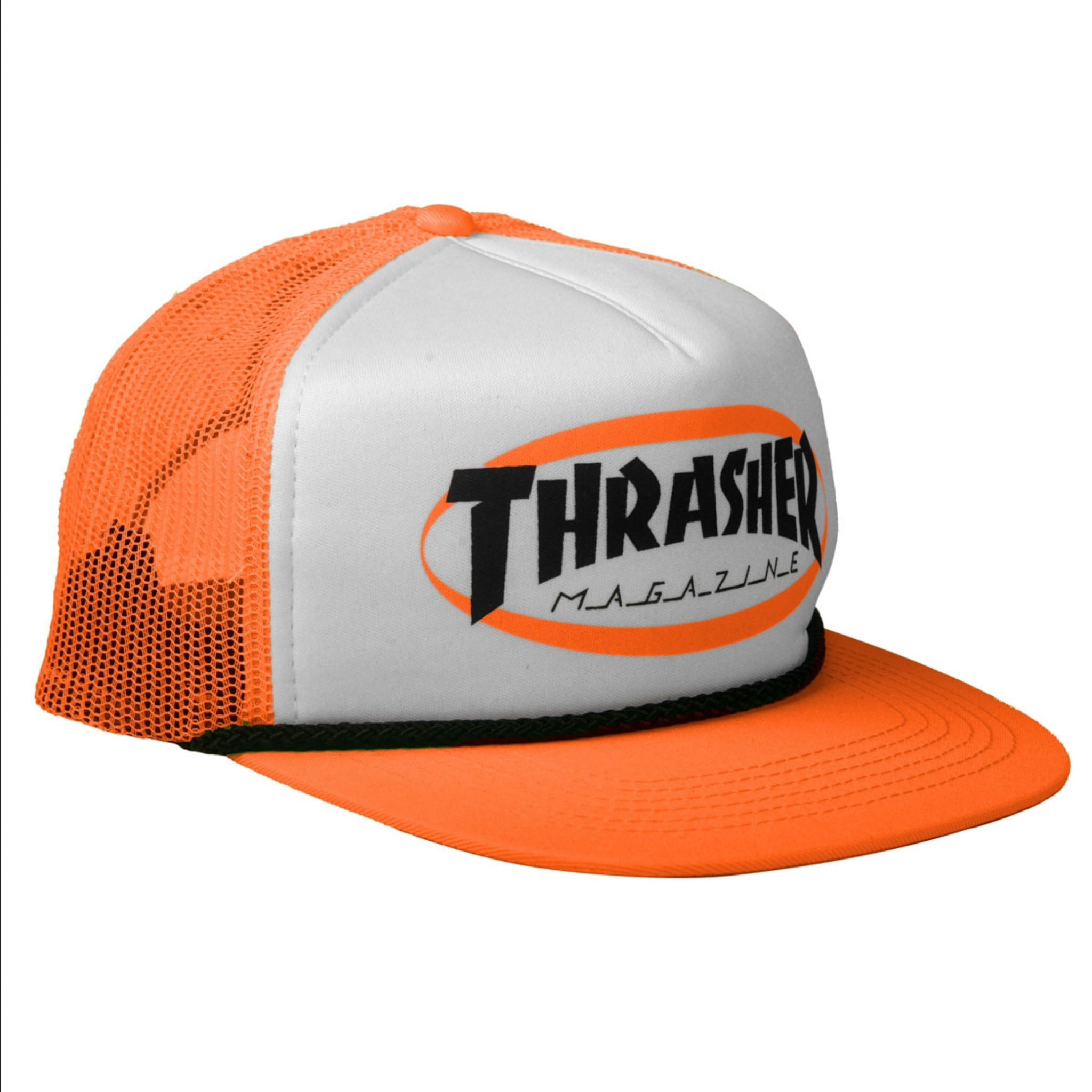 Thrasher Mag. Ellipse Mag Logo Trucker Orange