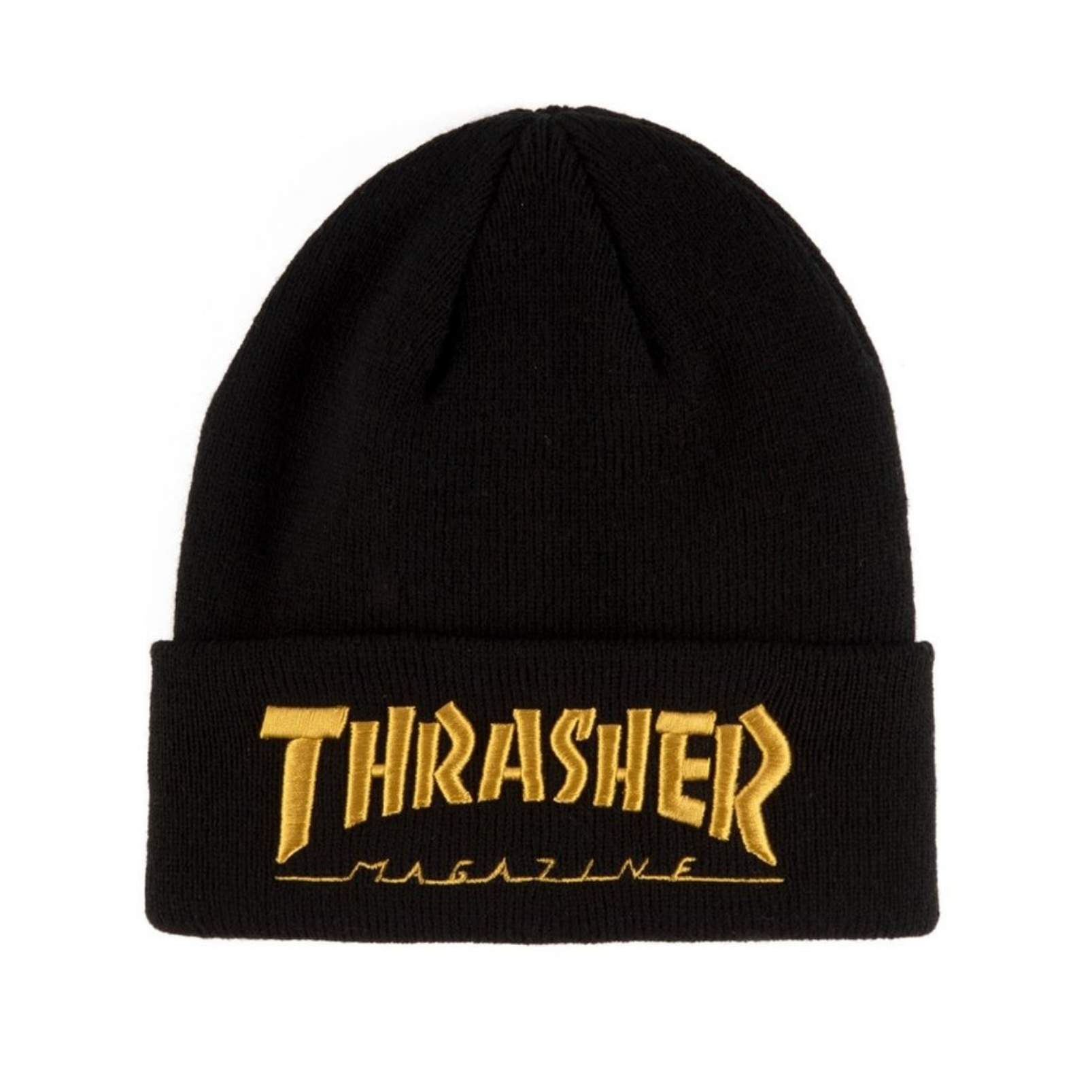 Thrasher Mag. Embroidered Logo Beanie Black/Gold