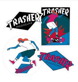 Thrasher Mag. Trasher by Parra Sticker 4 Pack