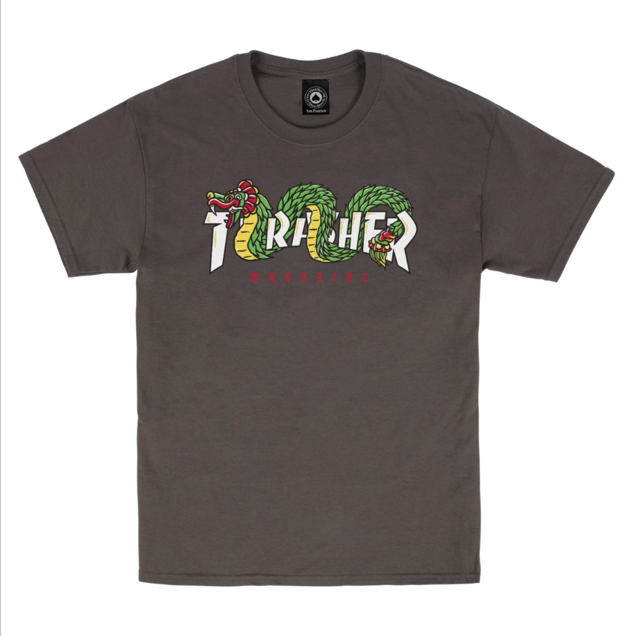 Thrasher Mag. Aztec Tee Charcoal