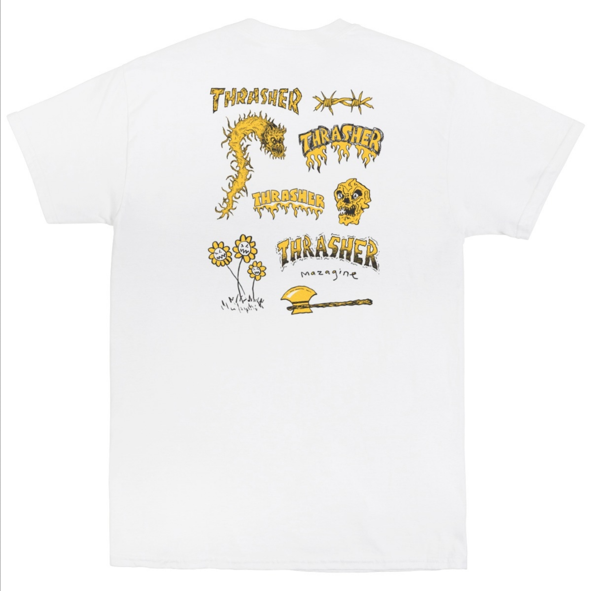 Thrasher Mag. Barbarian Tee White