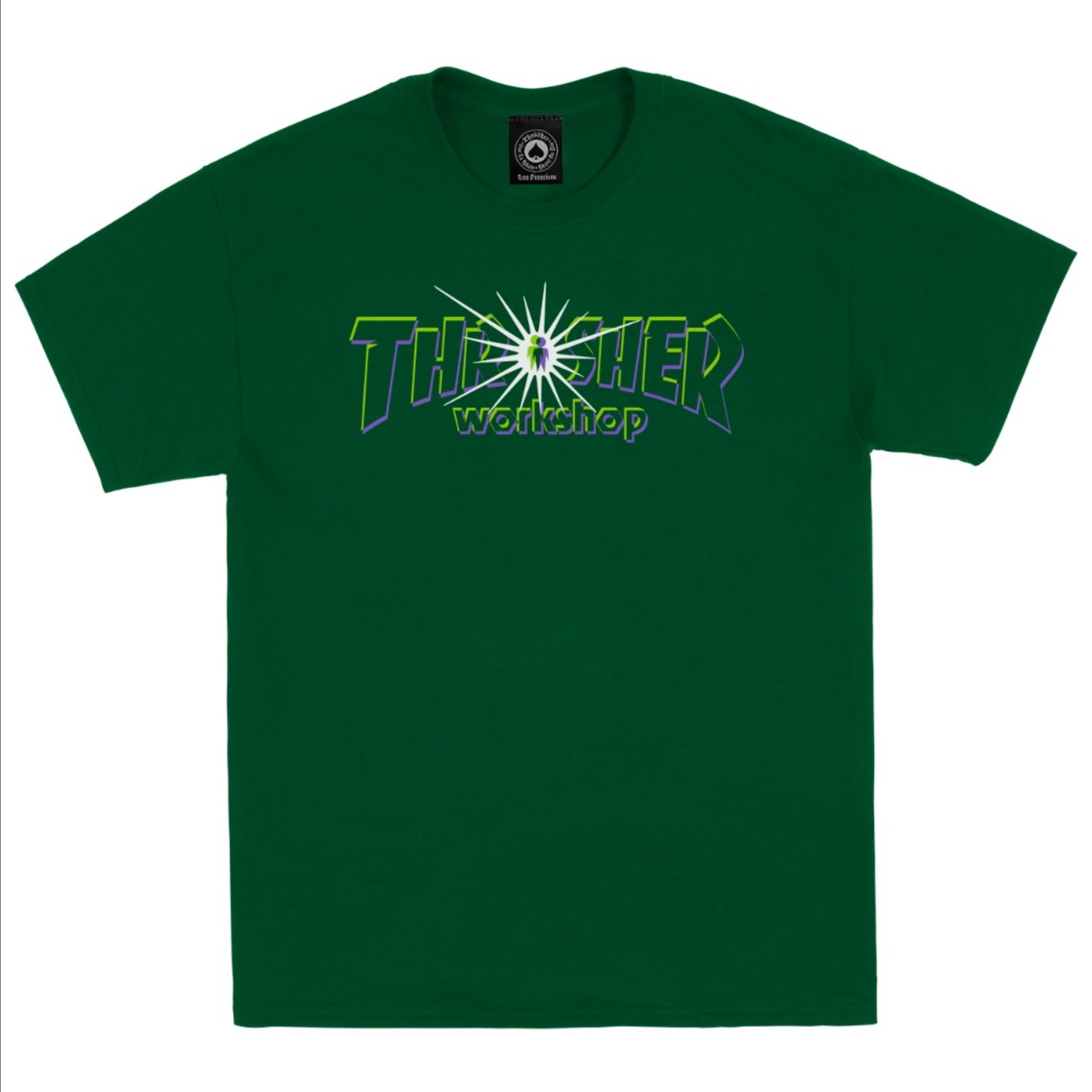 Thrasher Mag. Thrasher x AWS Nova Tee Forest Green