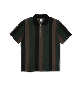 Polar Skate Co. Jacques Polo Shirt Black/Salmon