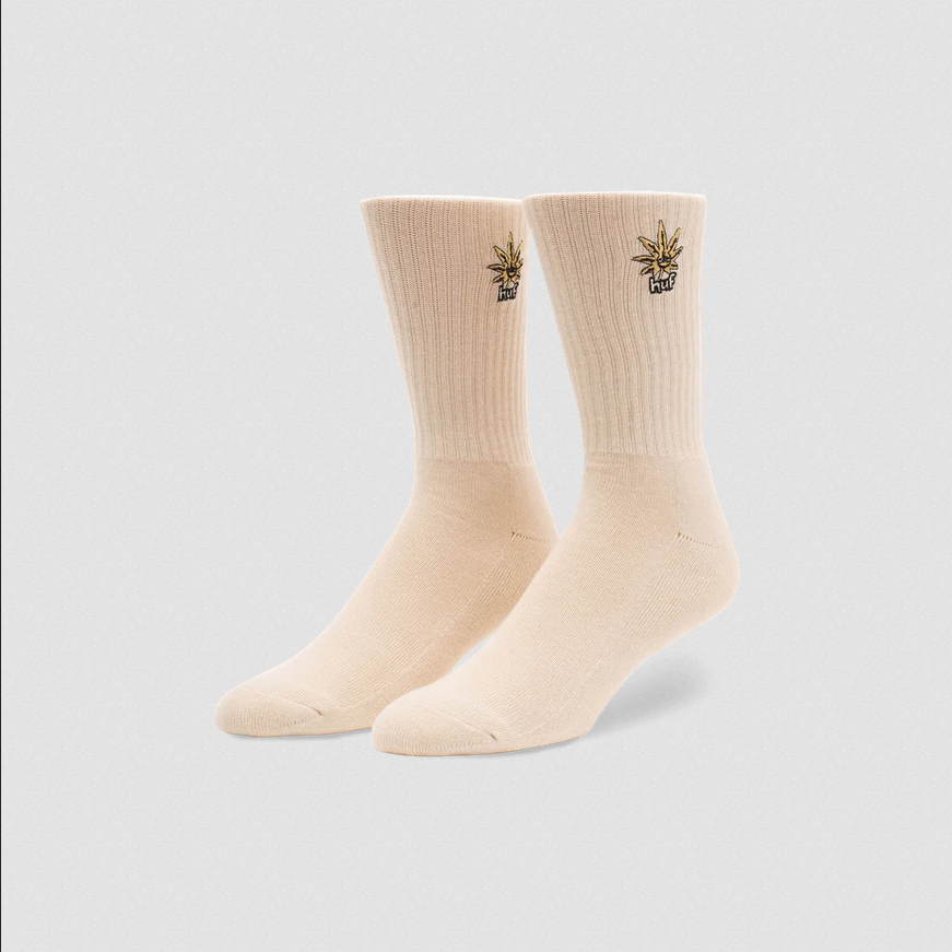 HUF Green Buddy Emb. Sock Cream