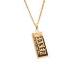 Baker Skateboards Curb Wax Gold Necklace