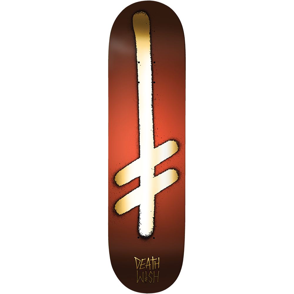 Deathwish Skateboards Gang Logo Red/Gold 8.75"