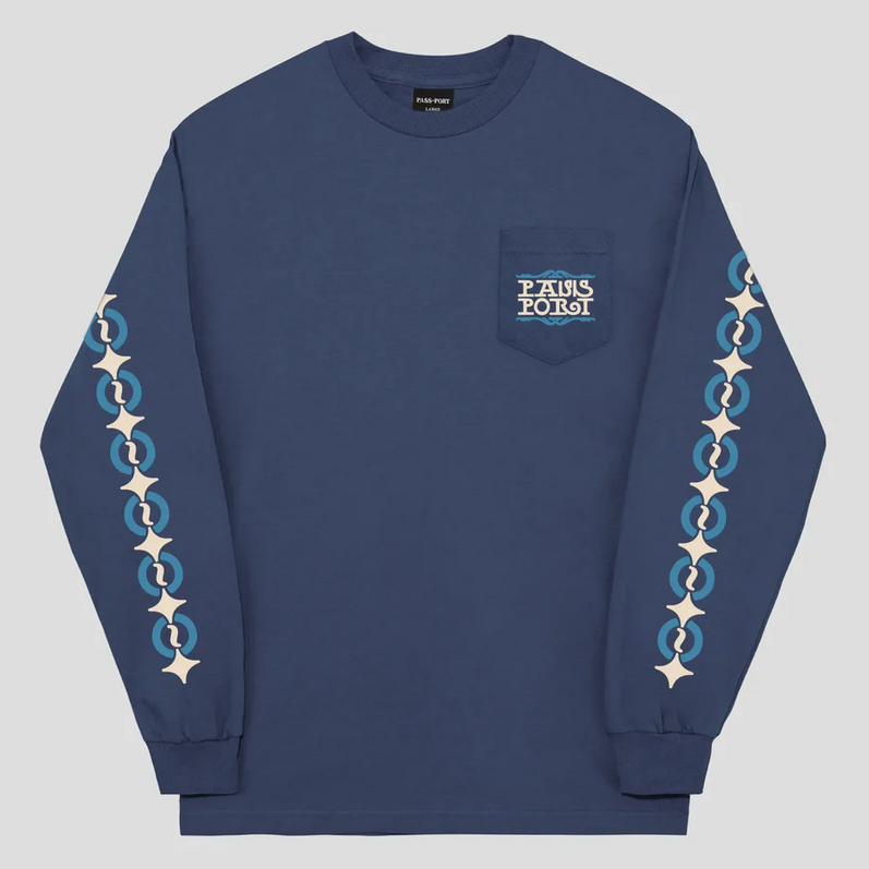 Pass~Port Bath House Pocket L/S Harbour Blue