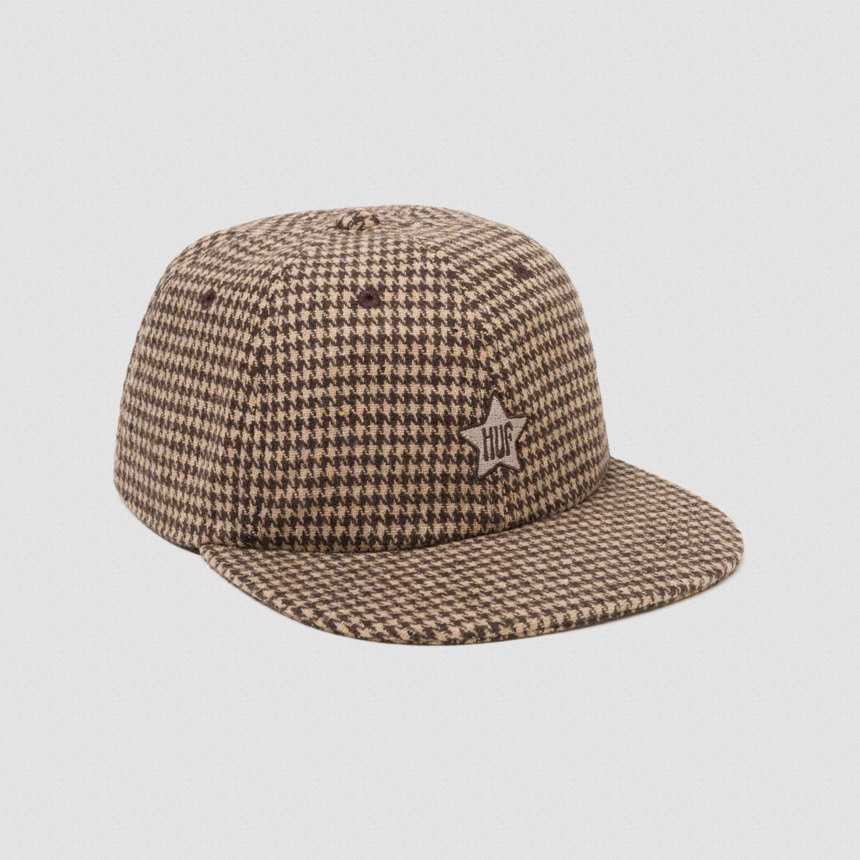 HUF One Star Houndstooth 6 Panel Oatmeal
