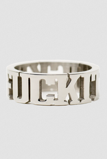 HUF Fuck It Ring Silver Size 8