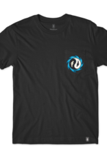 Girl Yin Yang Pocket Tee Black