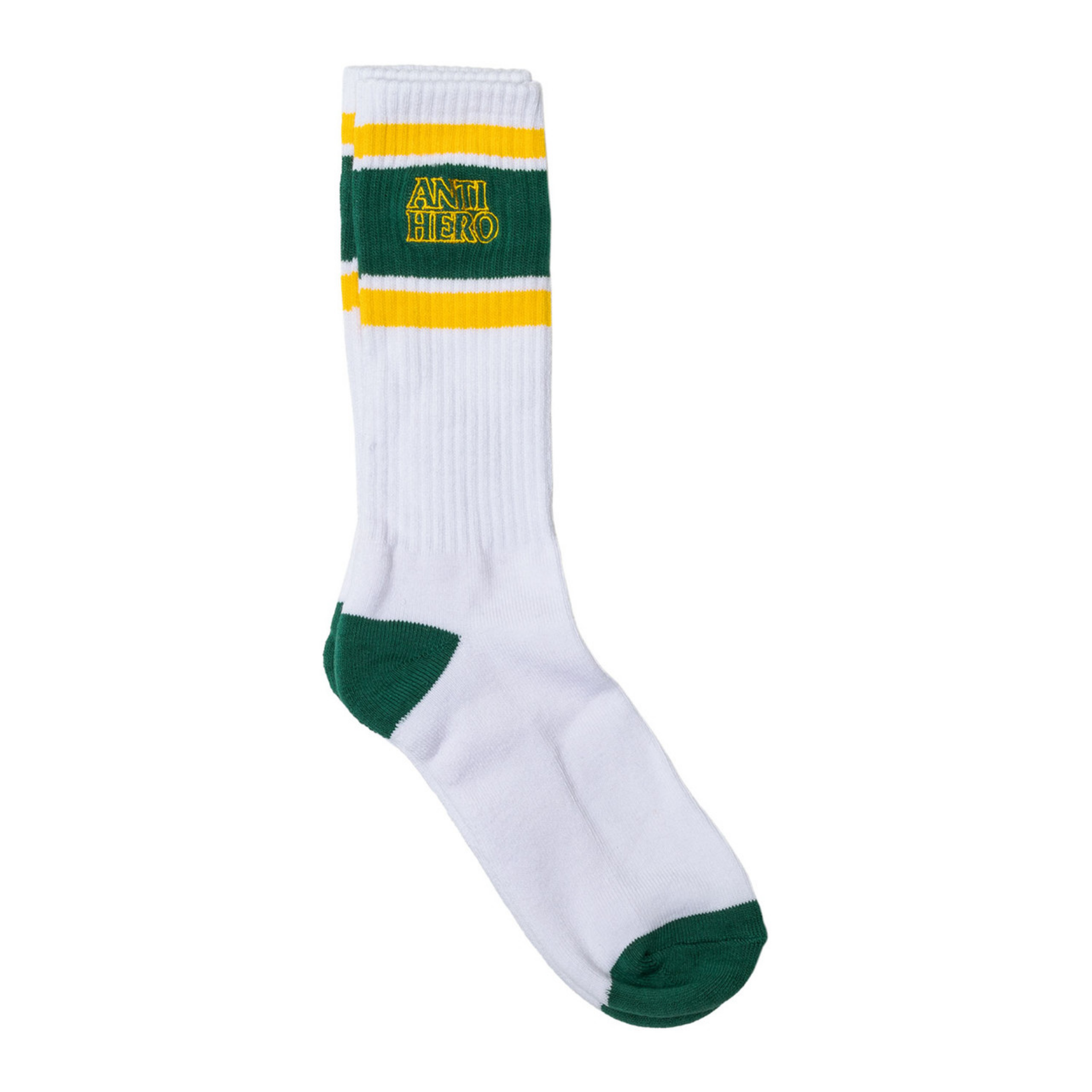 Anti Hero Blackhero Out Sock White/Dark Green