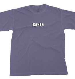 Baker Skateboards Brand Logo Tee Wine Wash