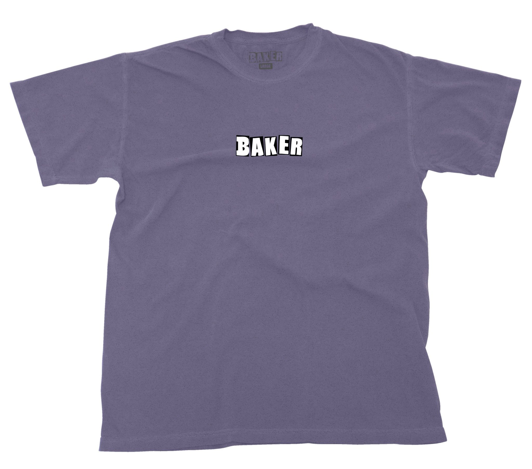 Baker Skateboards Brand Logo Tee Wine Wash