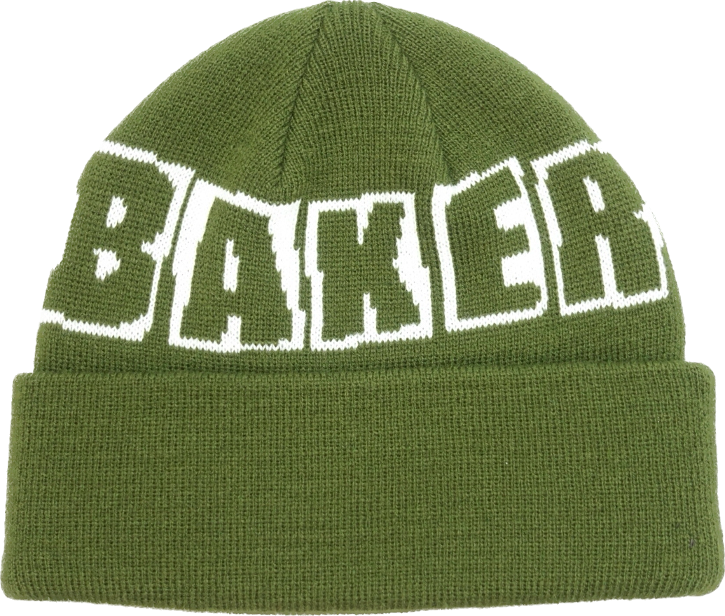 Baker Skateboards Brand Logo Beanie Dark Green