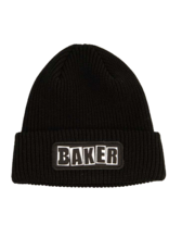 Baker Skateboards Brand Logo Patch Beanie Black