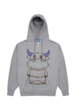 Frog Skateboards Totally Awesome Zip Hoodie Ash