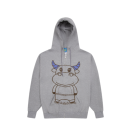 Frog Skateboards Totally Awesome Zip Hoodie Ash