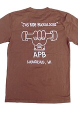 APB Skateshop APB Buckaloose Tee Chestnut/White