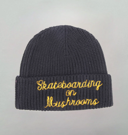 Stingwater Skateboarding On Mushrooms Beanie Black