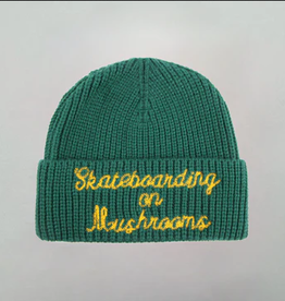 Stingwater Skateboarding On Mushrooms Beanie Green