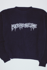 Fucking Awesome Drip Logo Sweater Navy