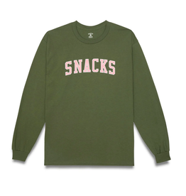 Quartersnacks Snack Varsity L/S Olive Green