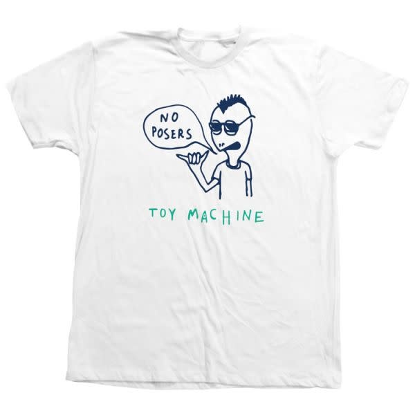 Toy Machine No Posers Tee White