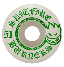 Spitfire Wheels Spitfire Burner Green 51 99du Bighead