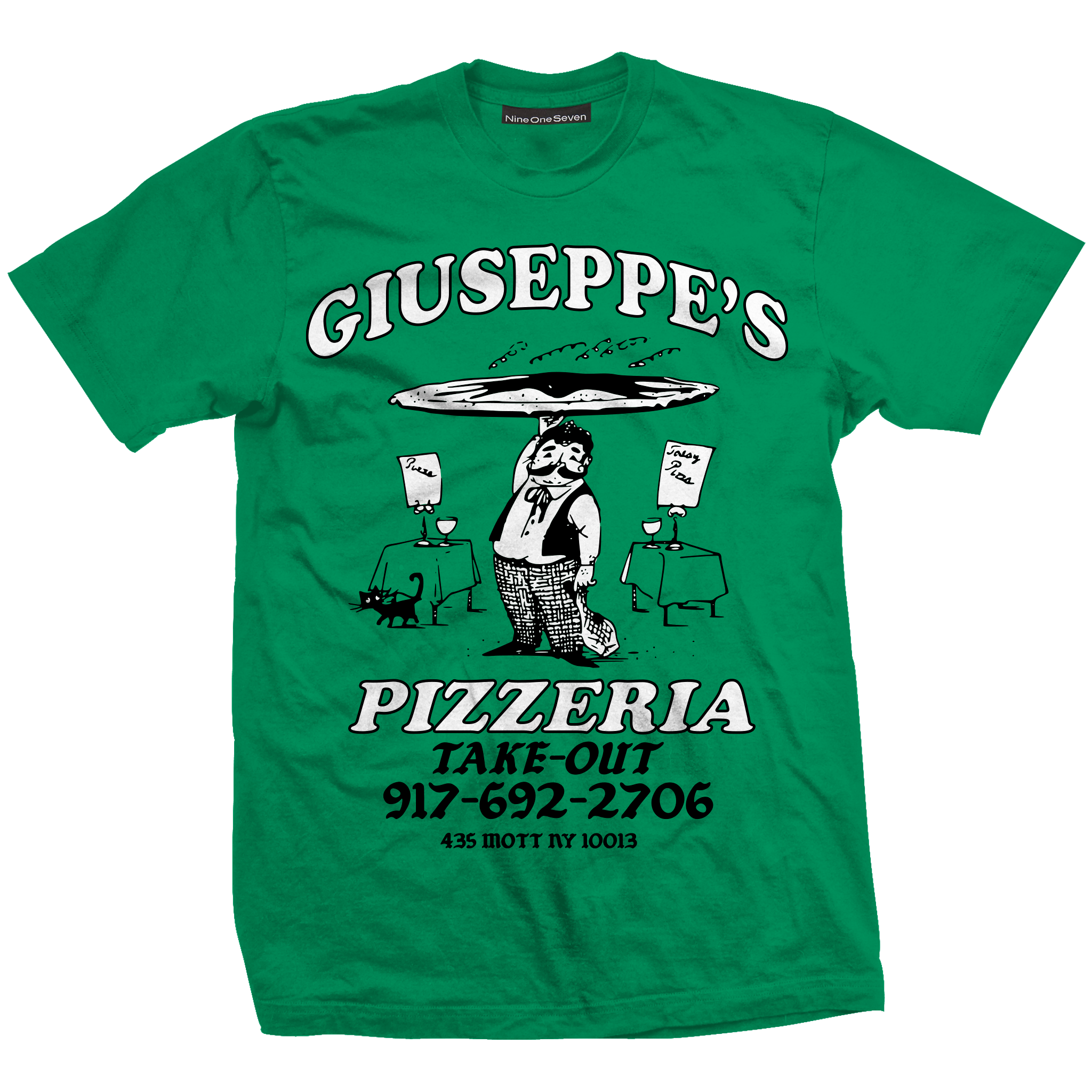Call Me 917 Giuseppe's Green Tee
