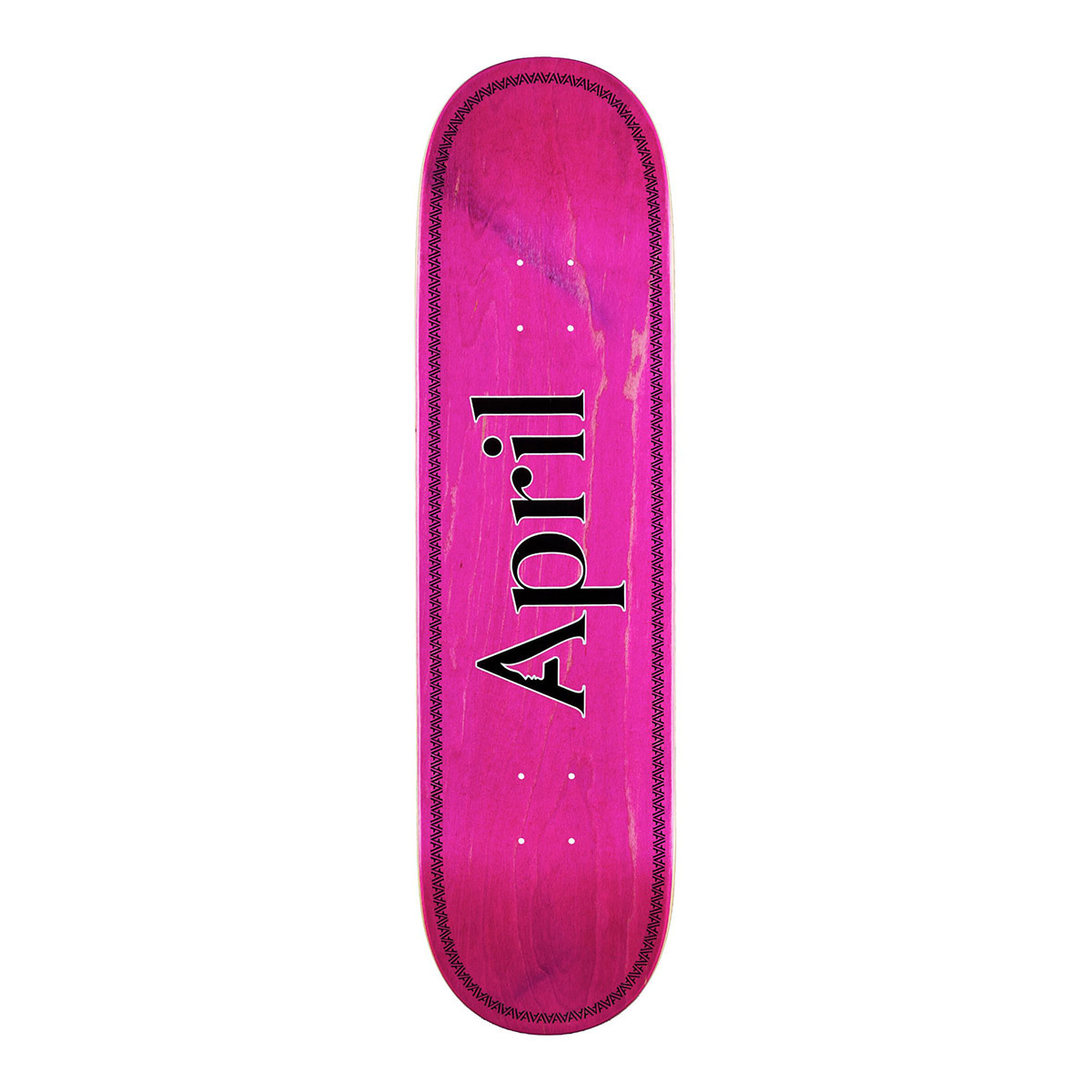 April Skateboards OG Logo Pink/Black Helix 8.25