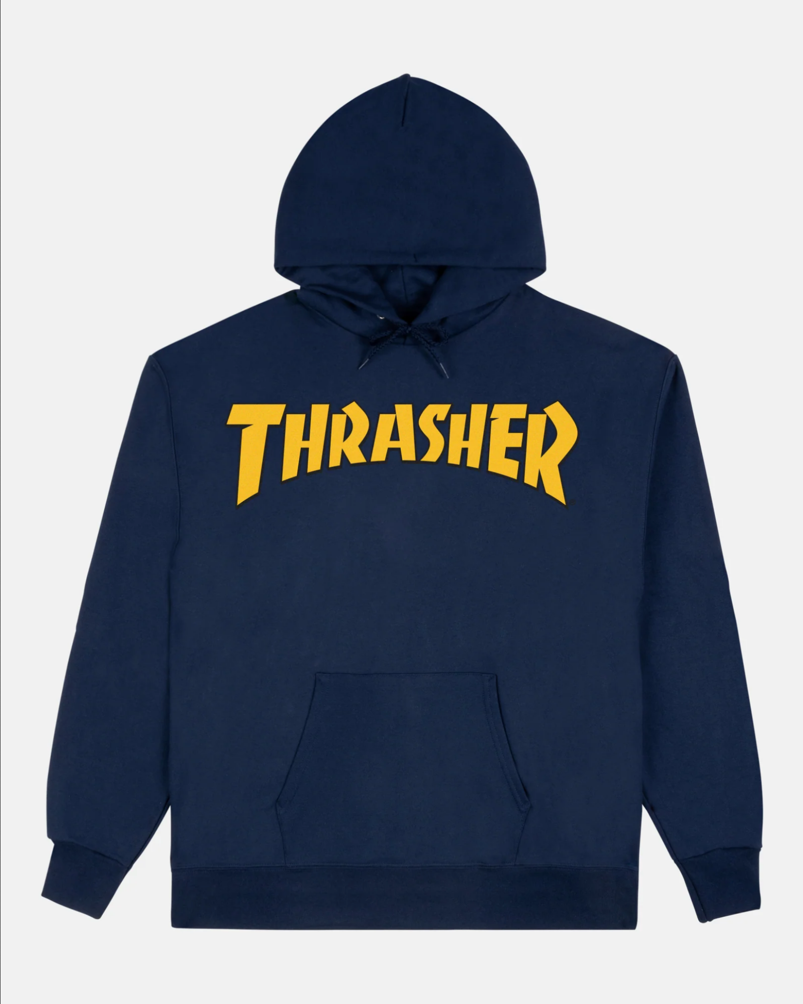Thrasher Mag. Cover Logo Hood Navy/Yellow
