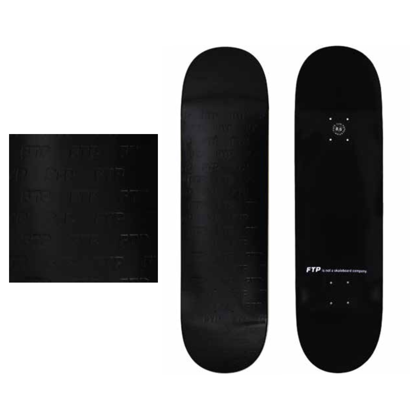 FTP Deboss Black 8.25