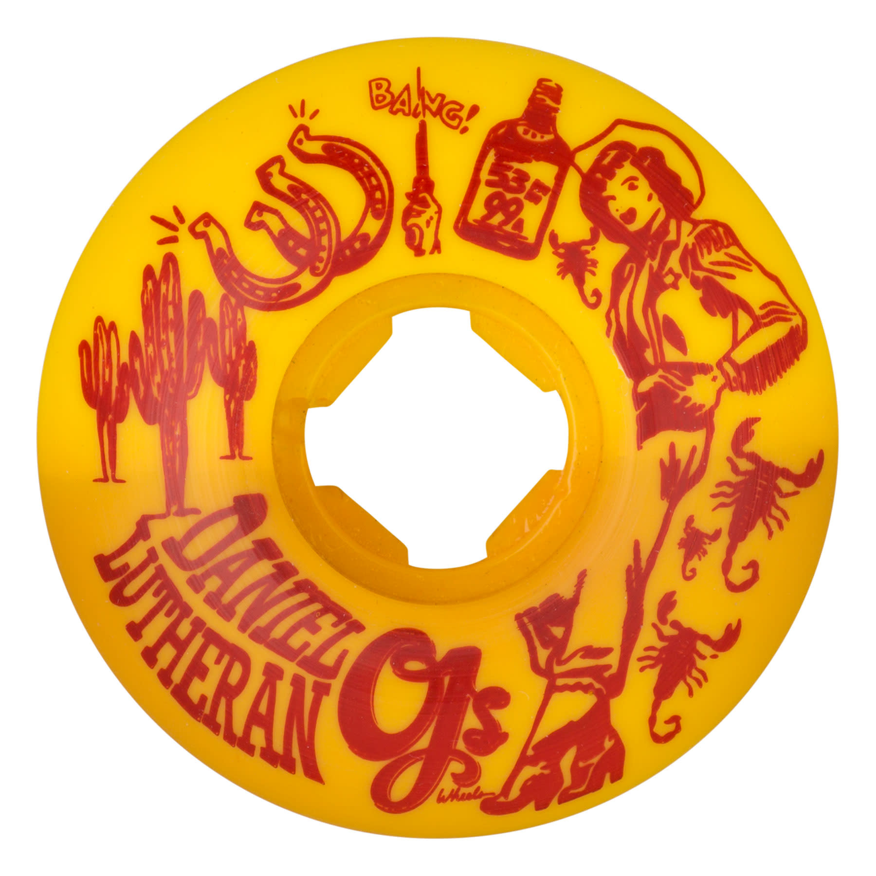 OJ Wheels Daniel Lutheran Elite Orange Yellow EZ Edge 53mm 99a