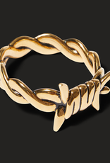 HUF Barbed Wire Gold Ring 8
