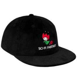 Sci-Fi Fantasy Flying Rose Hat Black