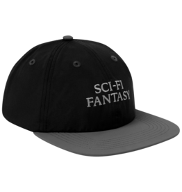 Sci-Fi Fantasy Nylon Logo Hat Black/Grey