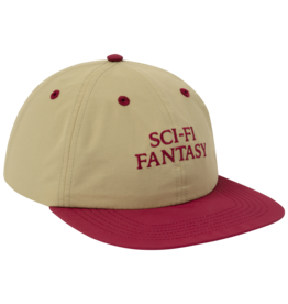 Sci-Fi Fantasy Nylon Logo Hat Khaki/Red