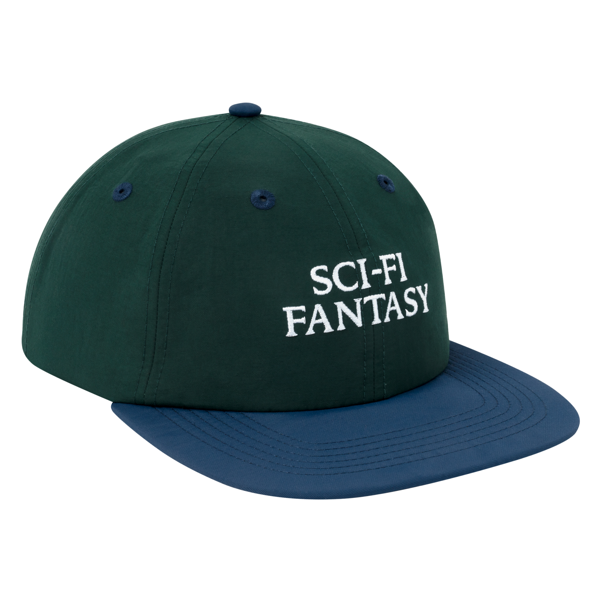Sci-Fi Fantasy Nylon Logo Hat Dark Green/Navy