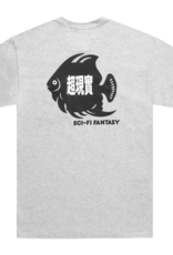 Sci-Fi Fantasy Fish Pocket Tee Grey