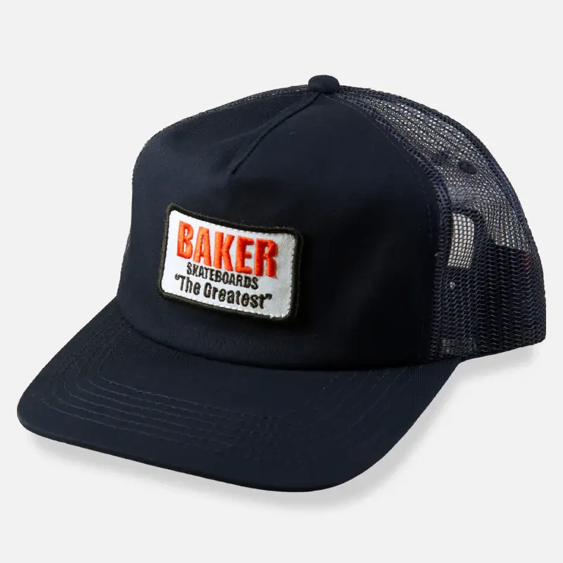 Baker Skateboards The Greatest Trucker Hat Navy