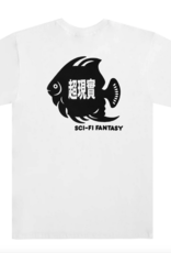 Sci-Fi Fantasy Fish Pocket Tee White