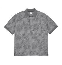 Polar Skate Co. Surf Polo Shirt Scribble Silver