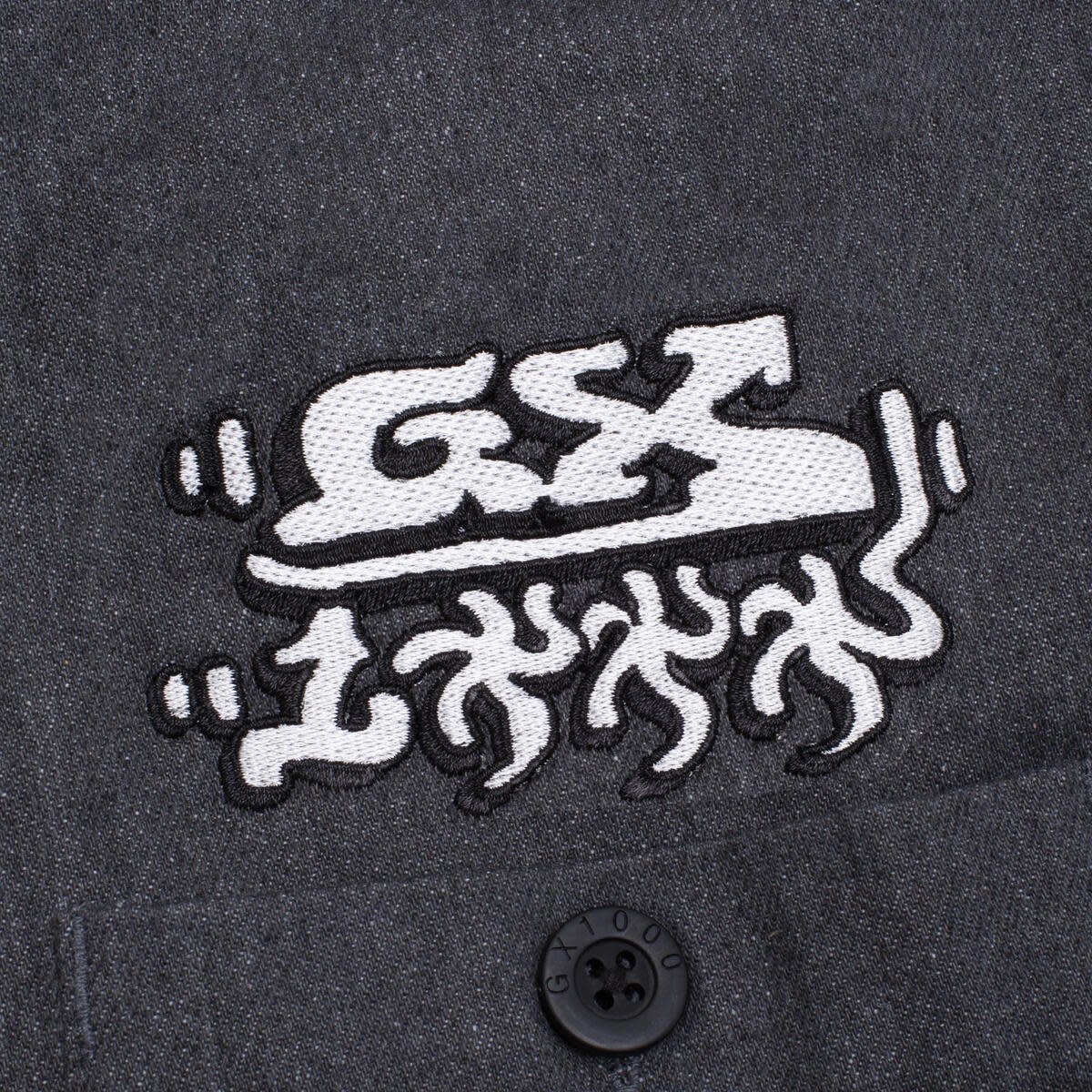 GX1000 Denim Hooded Jacket Black Washed