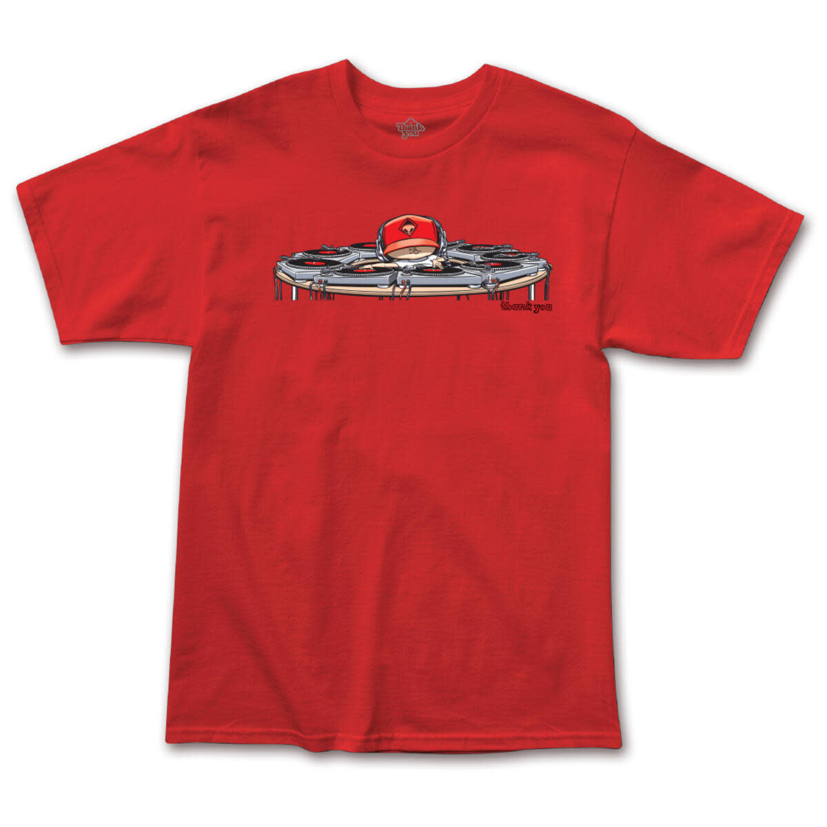 Thank You Ronnie Creager Mix Master Tee Red